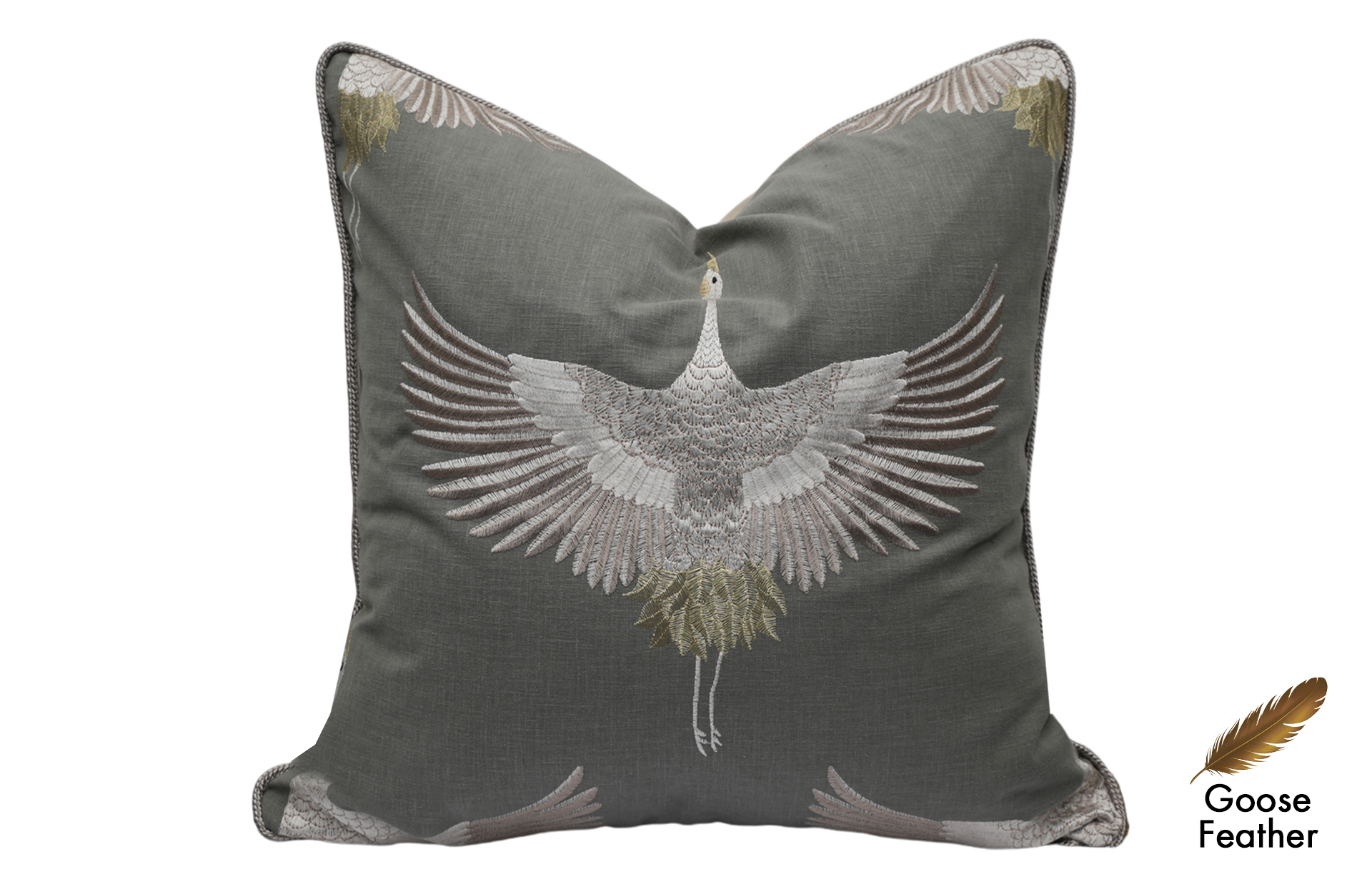 Home Decor Goose Feather Cushion CHN LXR 2003032922 Cushion Front View