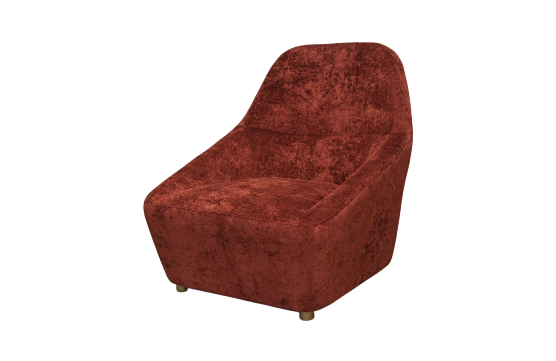 Home Decor Rodney Armchair HVR Tomato Side View