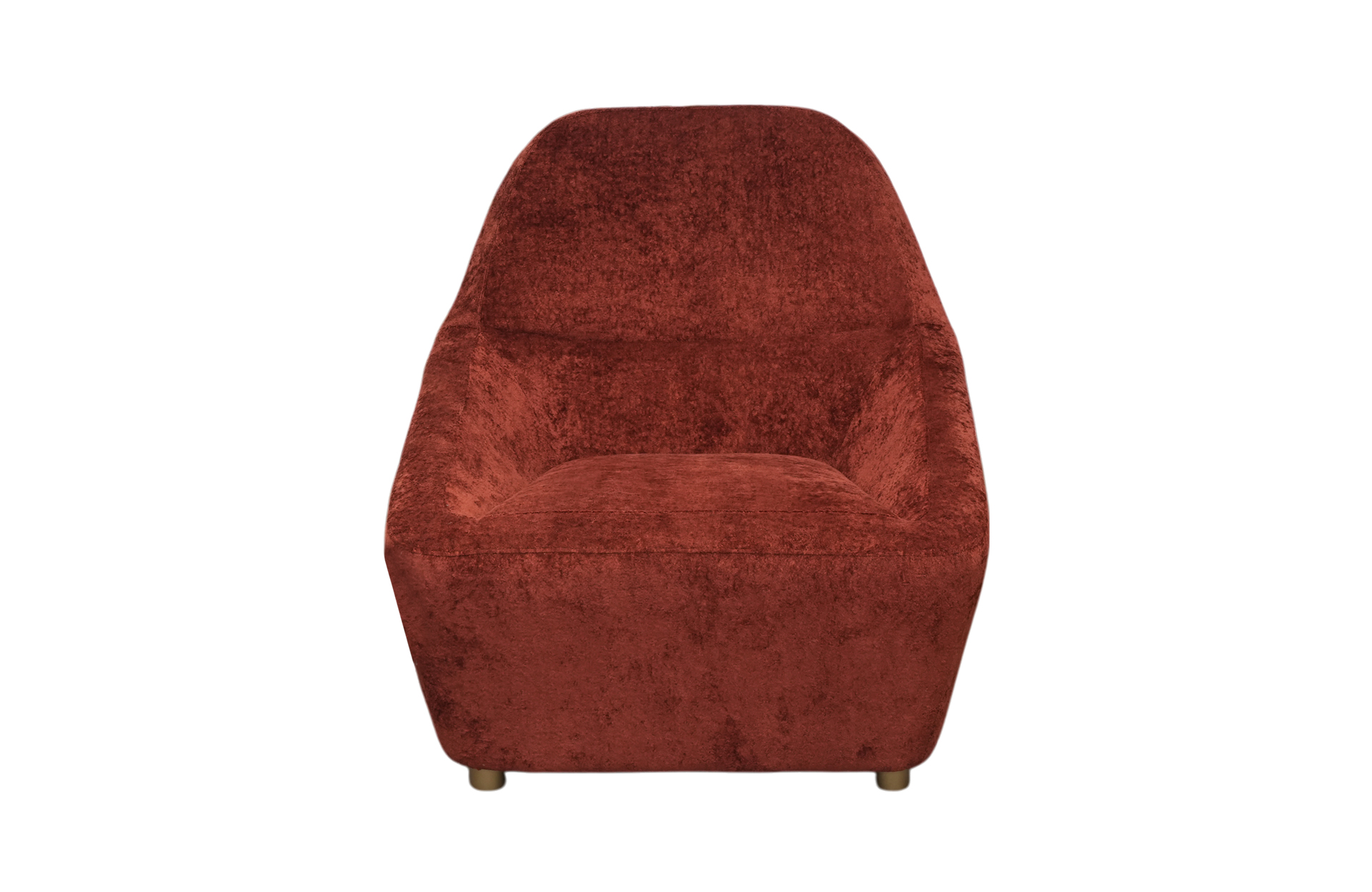 Home Decor Rodney Armchair HVR Tomato Front View