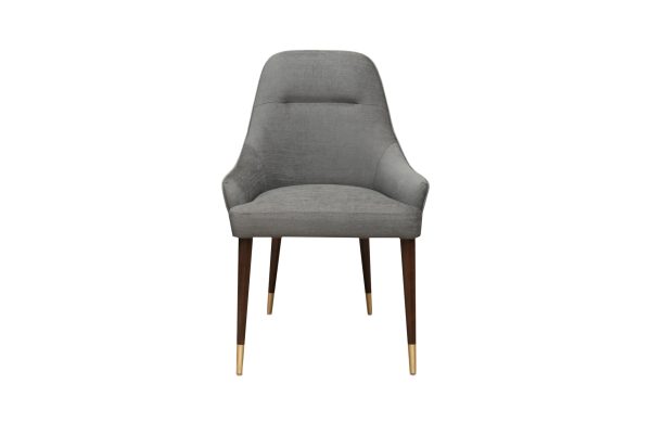 Home Decor Zhener Dining CHair MN Gray Front View