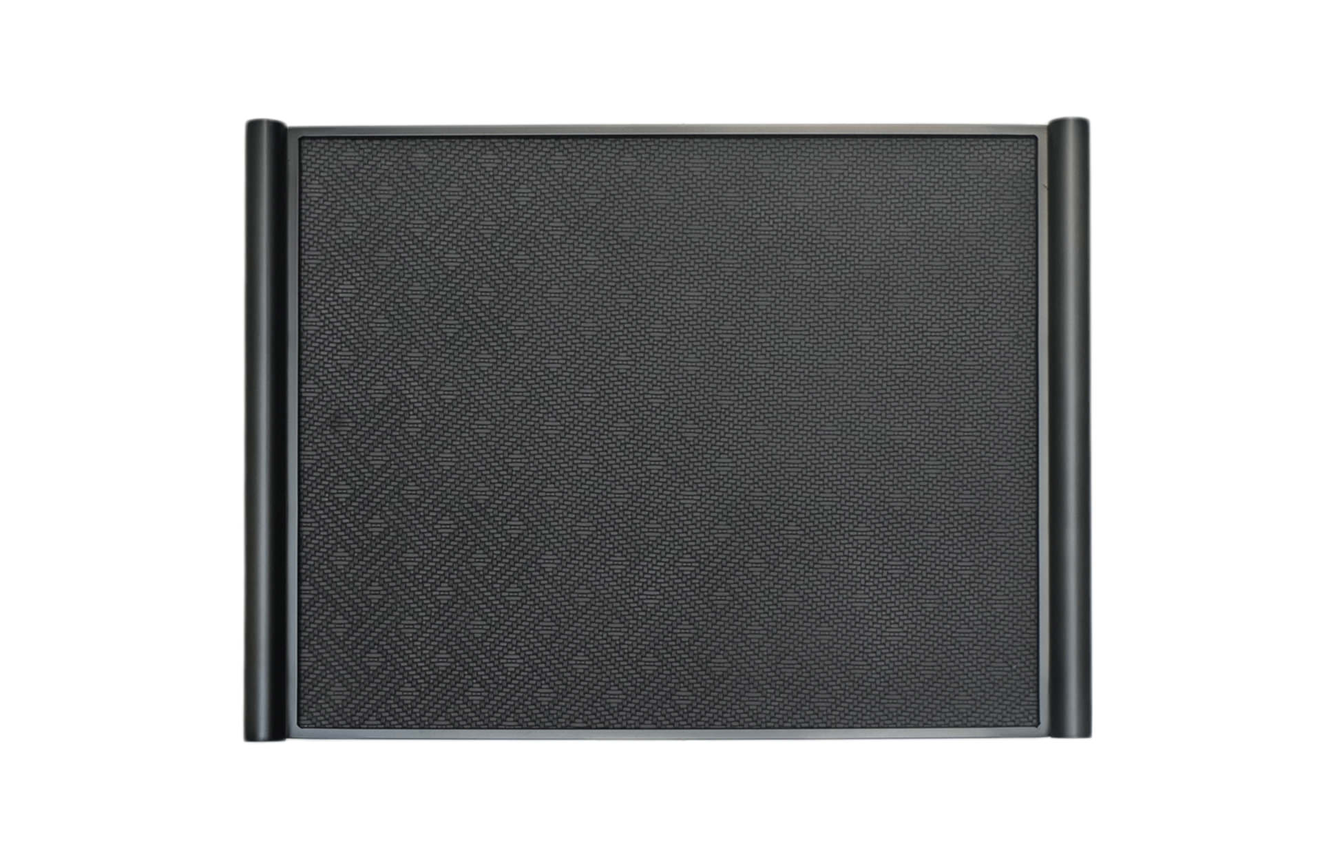 Home Decor Bowls & Trays Scroll Leather Tray-Black FC-W24009BD Top View